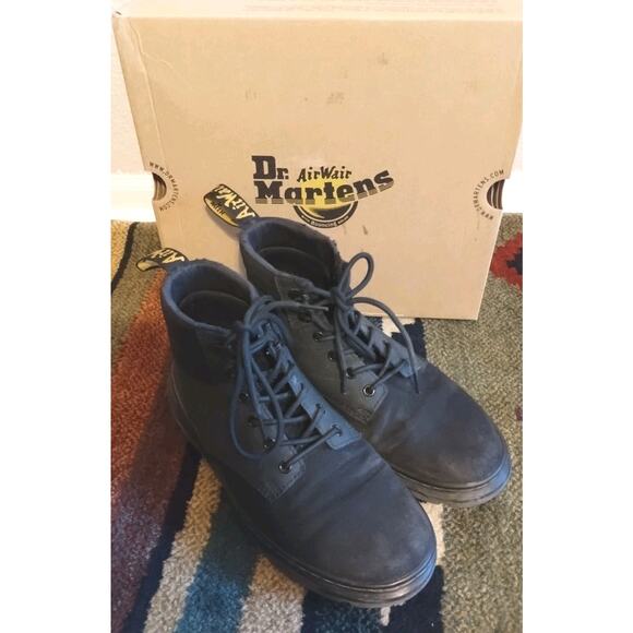 DR. MARTENS AIRWAIR Rakim Utility Boots Unisex Black Suede Chukka US M9 / L10 - Picture 1 of 16